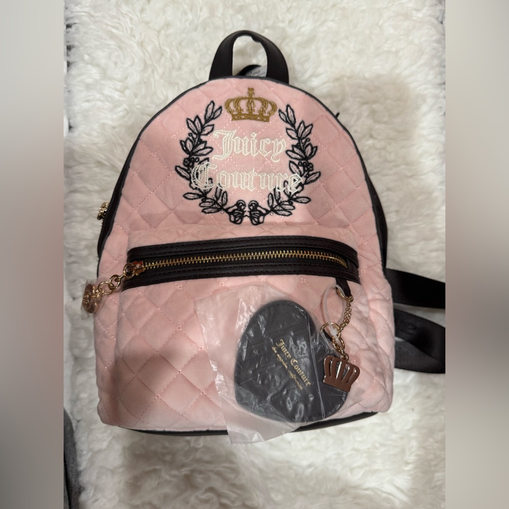 Juicy Couture Pink Quilted Backpack
